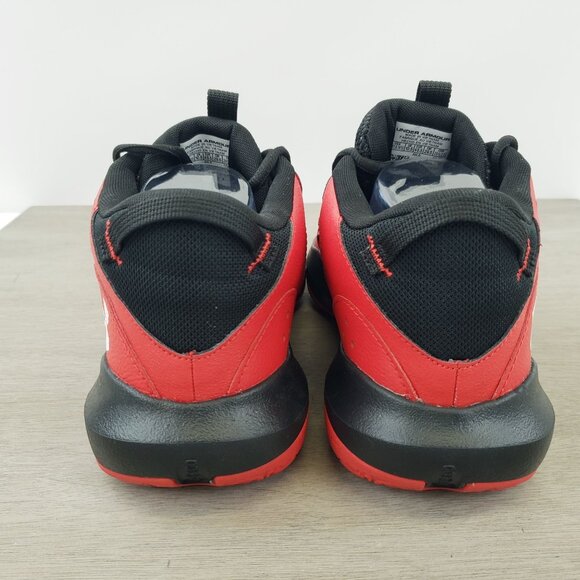 Under Armour UA Lockdown 6 Basketball Sneakers Red Black Men's Shoes 11.5 NWOB - Picture 6 of 9
